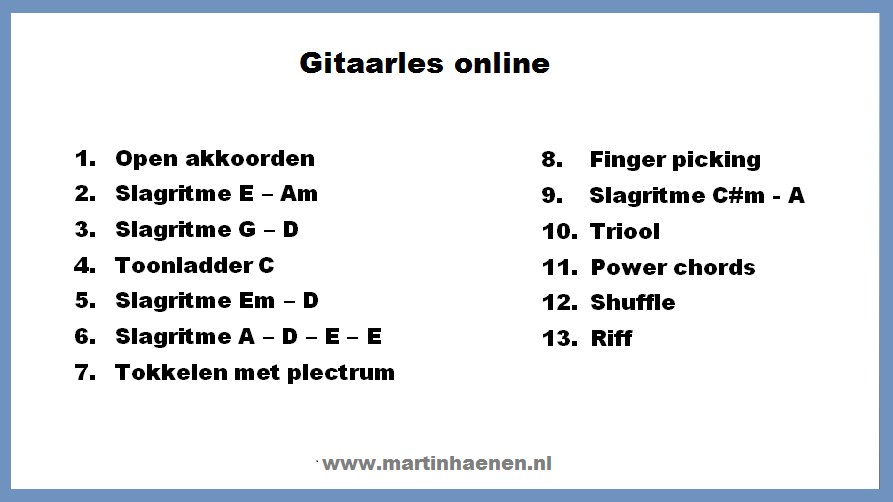 gitaarles online